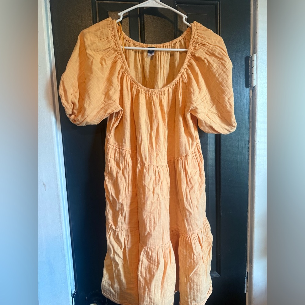 Old Navy Light Yellow Petite Blouse
